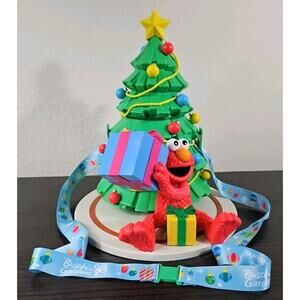 Busch Gardens 2023 Elmo Christmas Tree Present Holiday Popcorn Bucket NEW